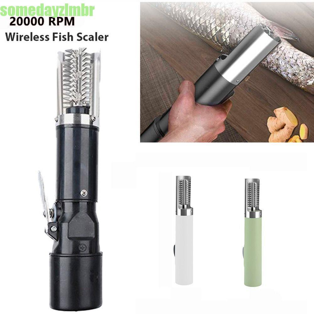 SOMEDAYZL0M Plaina De Escamador De Peixe 20000 RPM Descalcificador Sem Fio Limpador De Escama Recarregável USB Removedor