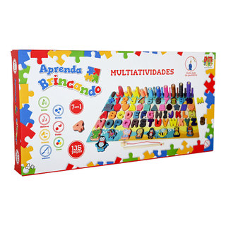 Brinquedo Educativo Aprenda Brincando Multi Atividades Didático - Dm Toys
