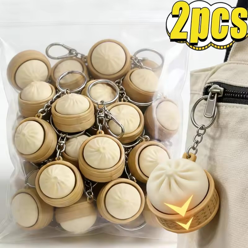 Chaveiro De Pão Com Botão De Pressão Macio De 1/2 Unidades Função De Clique Para Aliviar O Estresse , Brinquedo De Desco