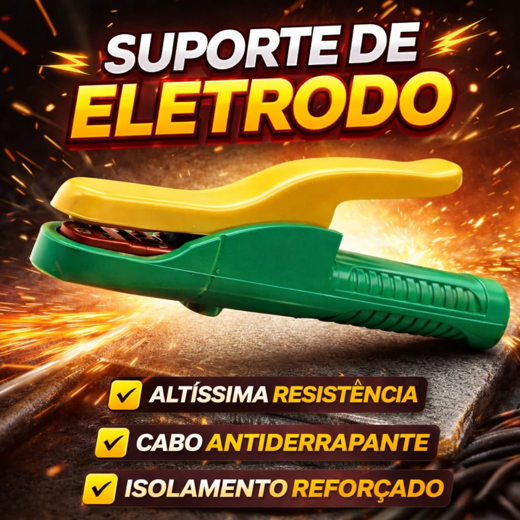Suporte Alicate Eletrodo Para Solda 800A Profissional Garra Eletrodo Solda Reforçado Antiderrapante