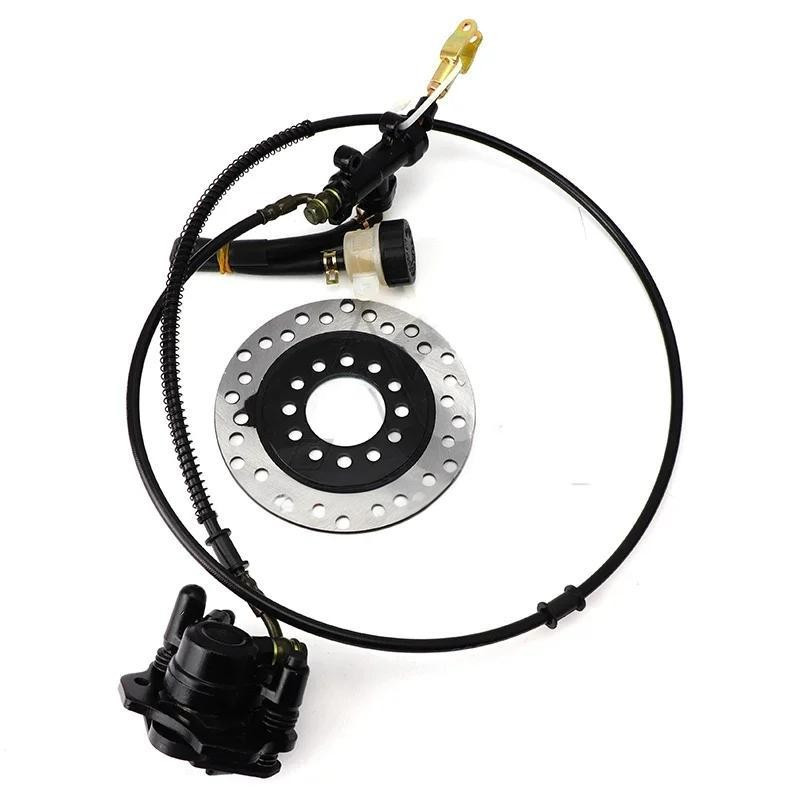 Kit de Freio a Disco Hidráulico com Alavanca de Pé de 160mm para Kart, Aplicável a Acessórios para Kart ATV de 168cc, Ve