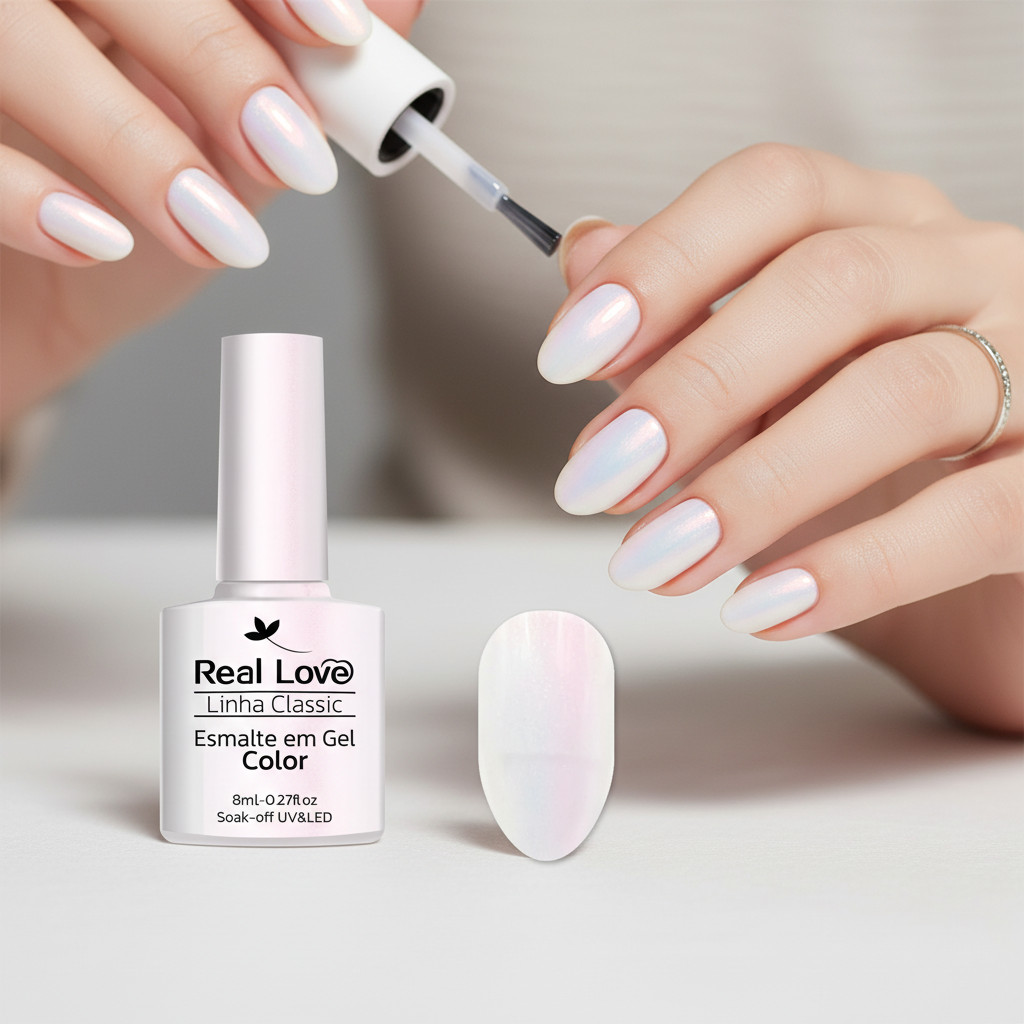 Esmalte em Gel 8ml Linha Classic Real Love – Brilho Intenso e Alta Durabilidade N-061 em Oferta na Shopee