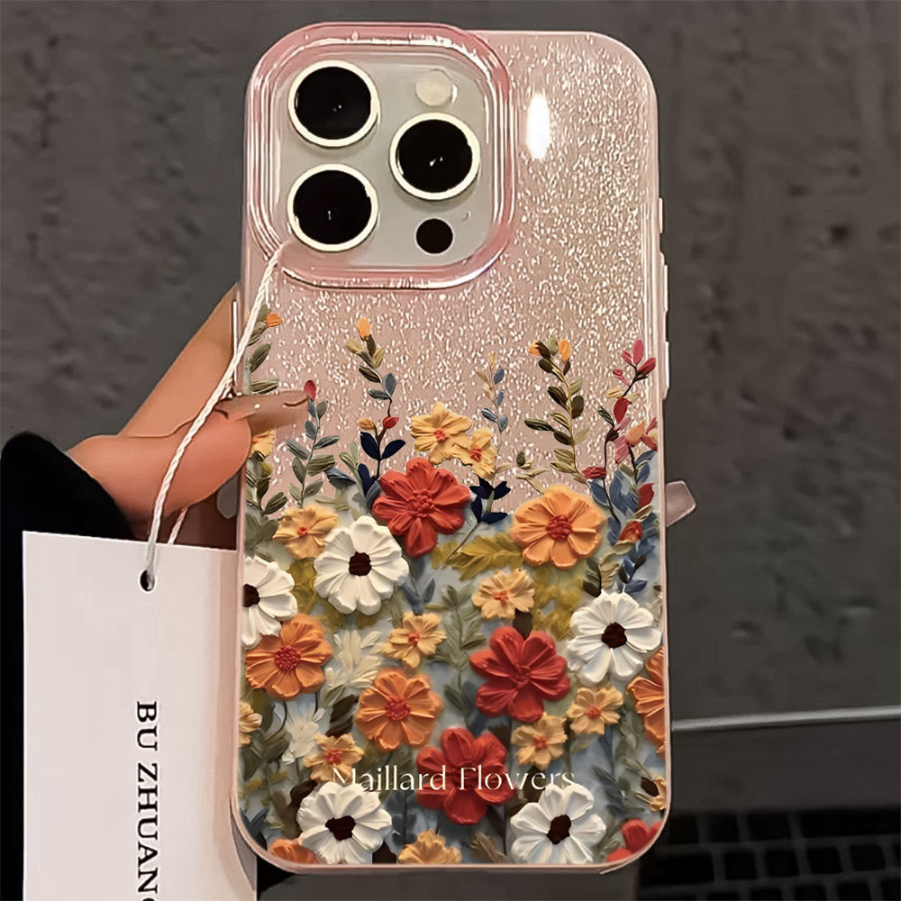 Capa Floral Retrô Capinha Para Samsung A03 05 A06 A07 A12 A13 A14 A15 A16 A17 A20 A23 A32 A34 A36 A50 A51 Silicone