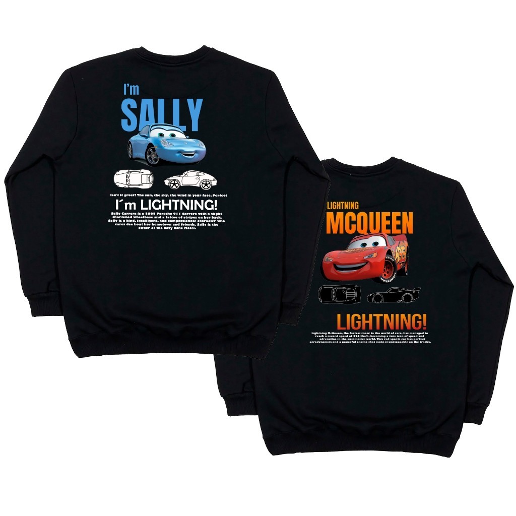 MOLETOM GOLA CARECA CASAL Combinando Mcqueen e Sally 100% Algodão Kit Namorados em Oferta na Shopee