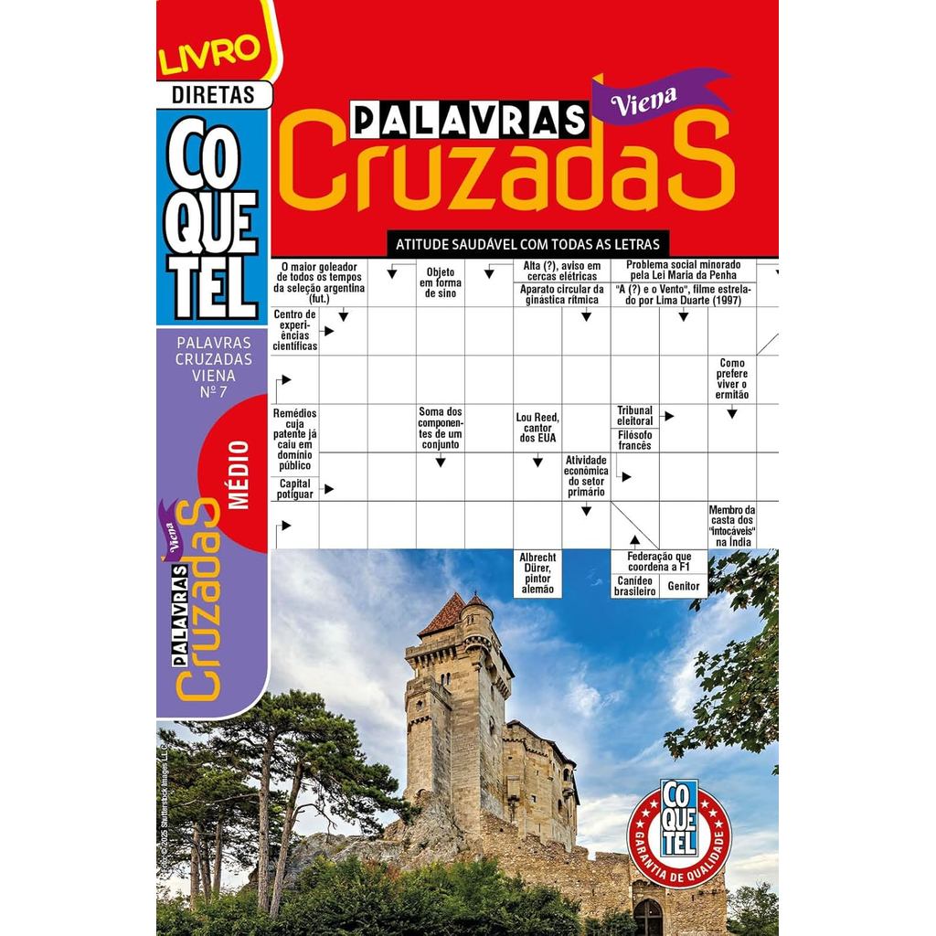 Livro Coquetel Palavras-Cruzadas Viena 7 | Nível Médio em Oferta na Shopee