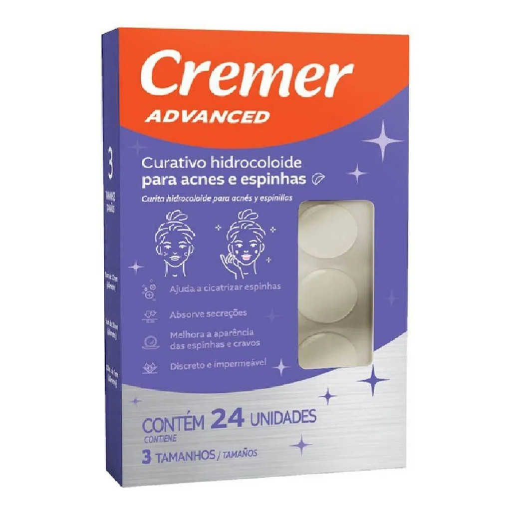 Curativo Hidrocoloide Para Acnes E Espinhas Cremer 24 unidades em Oferta na Shopee