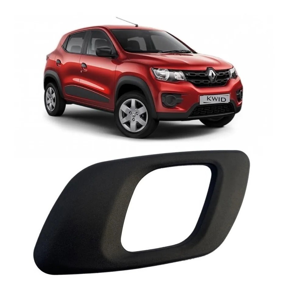 Maçaneta Interna Haste Curva Preto Kwid 2017 a 2021 Direito