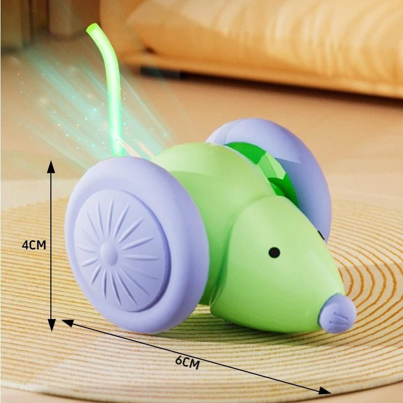 Brinquedos para Animais de Estimação, Brinquedo Interativo para Gatos, Carro Elétrico em Forma de Rato, Brinquedo Automá