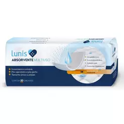 ABSORVENTE MULTIUSO LUNIS COM 20 UNIDADES