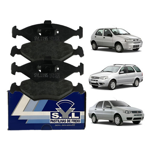 Pastilha Freio Dianteira Siena 1.6 1998 1999 2000 A 2003 Syl
