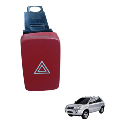 Botao Pisca Alerta Hyundai Tucson 2010 11 12 13 14  2015 Vermelho