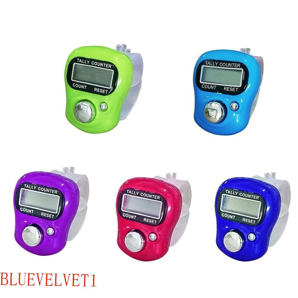 Contador De Contagem De Anel De Dedo BLUEVELVET1 , Linha De Tricô Eletrônico Digital , Mini Contadores De Curso Portátei