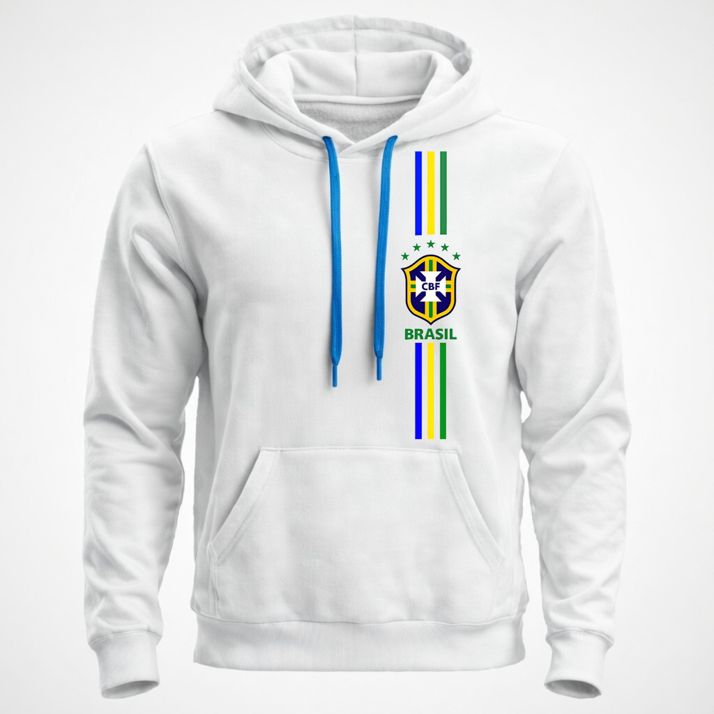Moletom Canguru Torcedor Brasil Seleção Brasileira  Bt923
