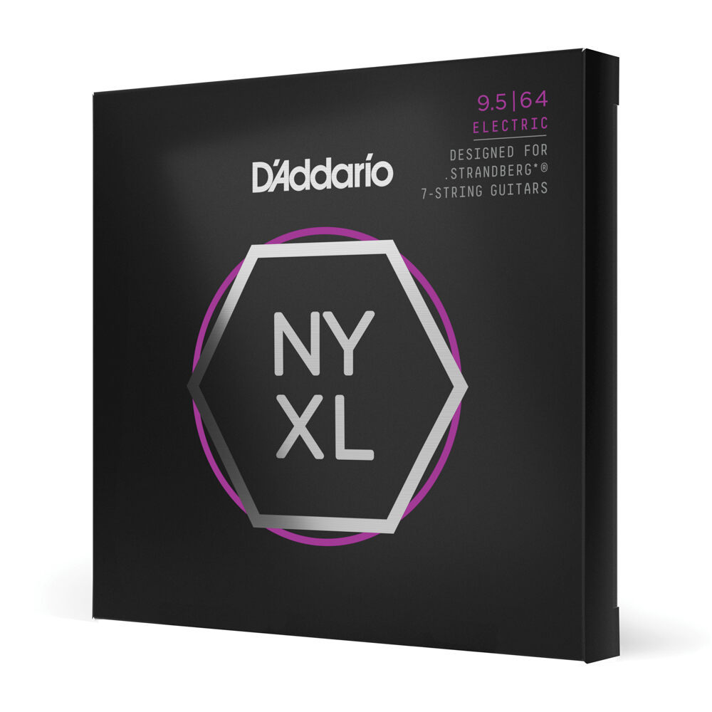 Encordoamento Para Guitarra 7 Cordas 9.5-64 (2 Bolinhas) D’Addario NYXL09564SB
