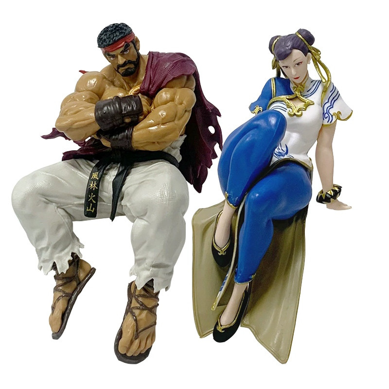 Jogo Street Fighter 6 Chun-Li Ryu M·Bison Noodle Stopper Figuras Anime Modelo Coleção Boneca Brinquedo Presente