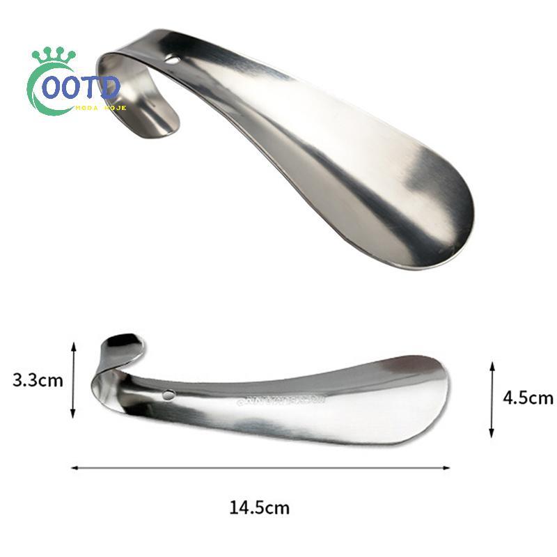 Moda Hoje 1Pc Profissional De Aço Inoxidável Prata metal Sapato Chifre Colher Calçadeira 14.5 Cm .