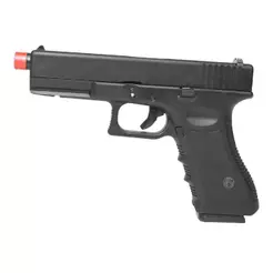 Pistola Airsoft Gás GBB Glock V17 Full Metal Blowback Rossi