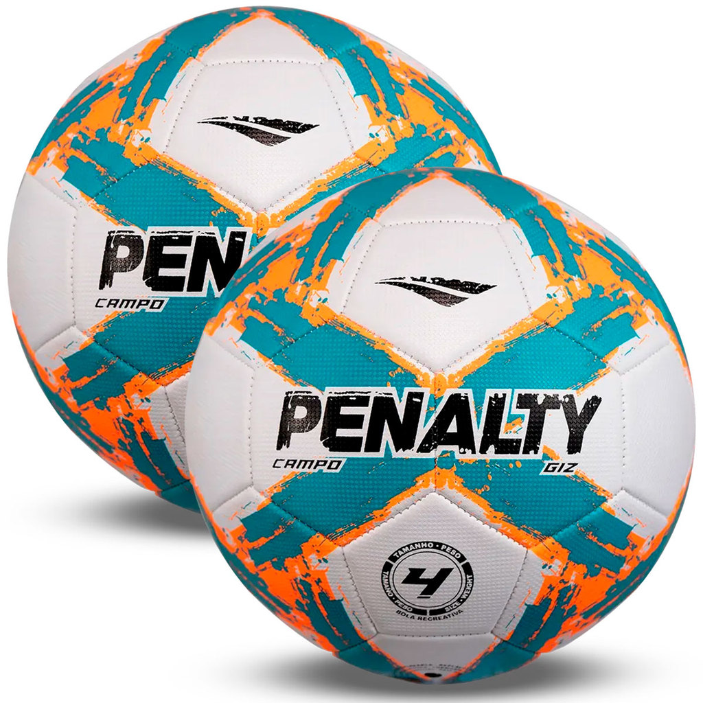 Kir 2x Penalty Bola De Campo Futebol de Salão Profissional GIZ N4 XXV Original Até 12 Anos