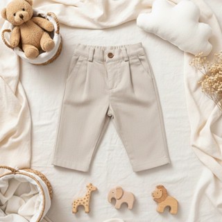 Calça Linho Bebê Menino Social Confortável Barra Reta P M G em Oferta na Shopee