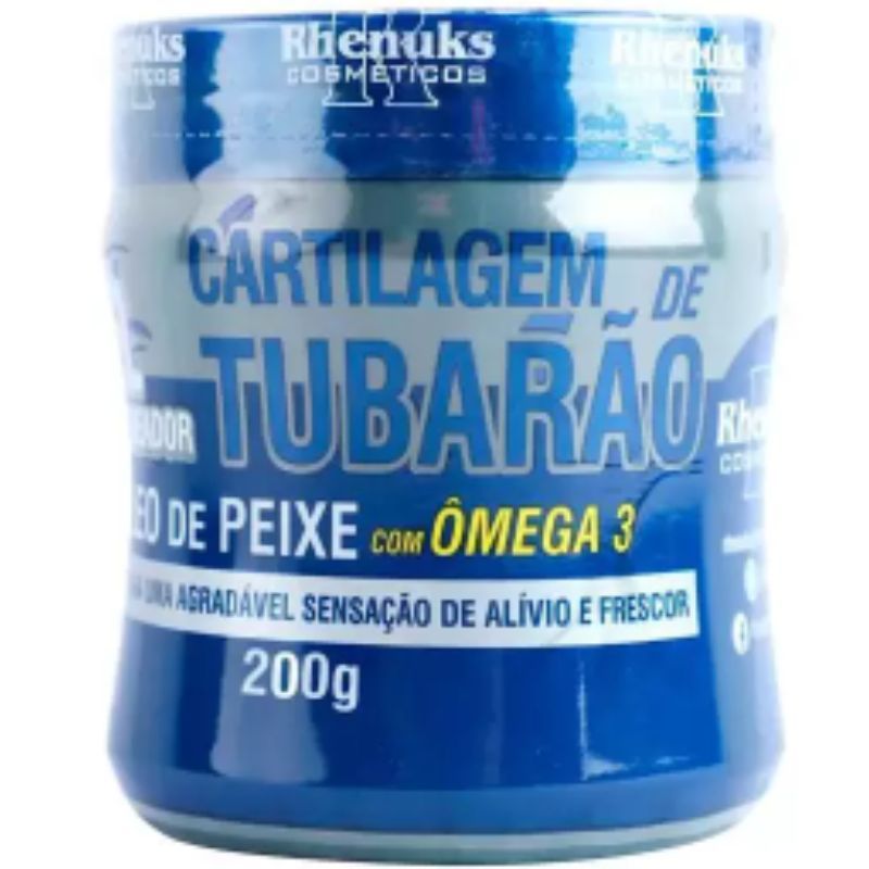 Gel Massageador Cartilagem de Tubarão 200g Rhenuks Alívio Imediato Dores Musculares Articulares