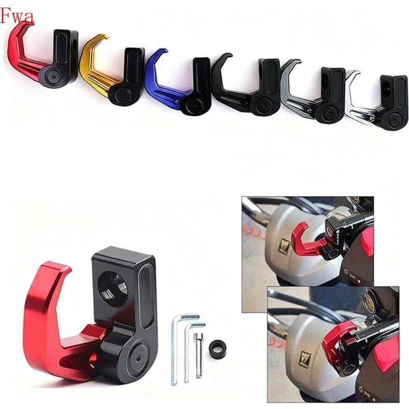 Gancho Dobrável Para Guidão Motocicleta Alumínio Fwa Armazenamento Bolsa Capacete, Instalação Rápida