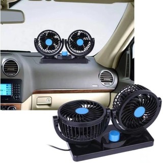 Ventilador Automotivo Duplo Com Ajuste P/ carro Caminhão 12v