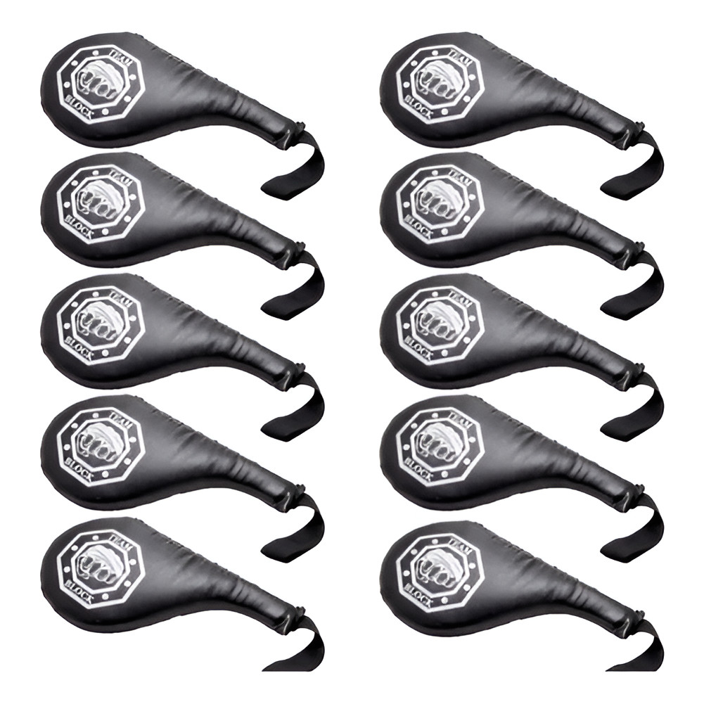 Kit 10 Raquetes de Chute Treino Muay Thai Raquete Chute Alto Taekwondo Chute Alto Artes Marciais