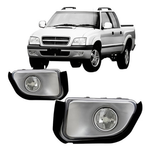 Par Farol Milha Auxiliar S10 Pit-bull 2001 A 2011