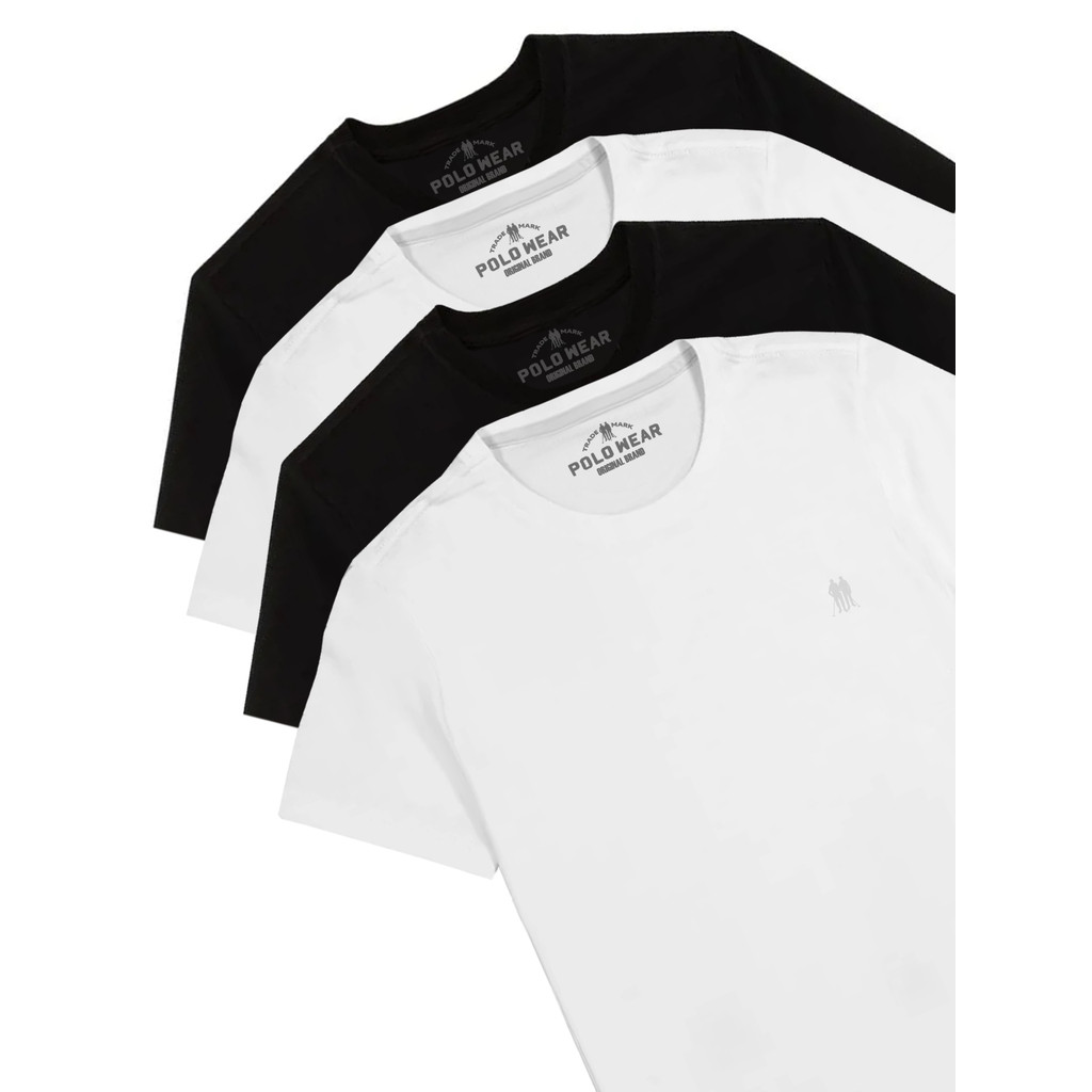 Kit 4 Camisetas Premium Masculinas Polo Wear Sortido em Oferta na Shopee