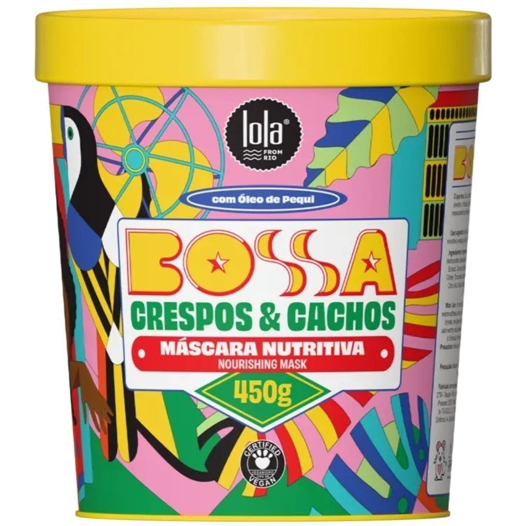 Máscara Nutritiva Bossa Crespos & Cachos 450g Lola Cosmetics em Oferta na Shopee