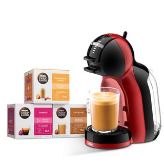 Kit Cafeteira Dolce Gusto Mini Me Vermelha e Preta + 30 cápsulas em Oferta na Shopee