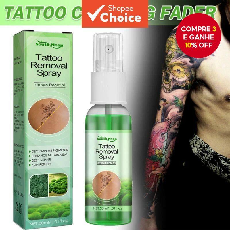 Creme Removedor de Tatuagem Rápido Natural Seguro Pigmento Removedor Permanente Spray de Limpeza - 56850756176. em Oferta na Shopee