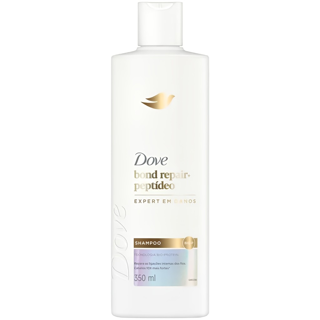 Dove Shampoo Bond Intense Repair 350ml Peptídeo Reestrutura Cabelos Frágeis