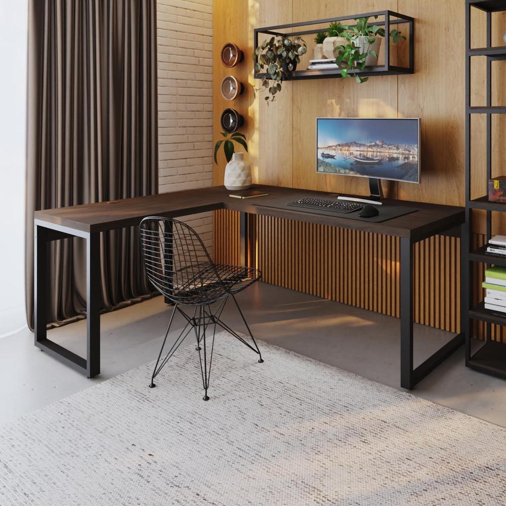 Mesa em L Presidente 190x160x75cm Yon em Oferta na Shopee