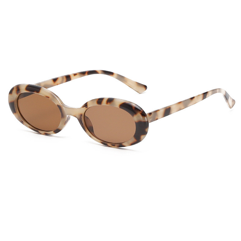 oculos de sol feminino óculos de sol feminino Nova moda Oval Retro pequeno quadro óculos de sol ins europeu americano C