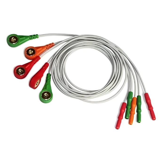 Cabo ECG 5 Lead Rabicho Holter TLC9803 Monitor Cardíaco Alta Precisão Sinal Compatível Eletrocardiograma