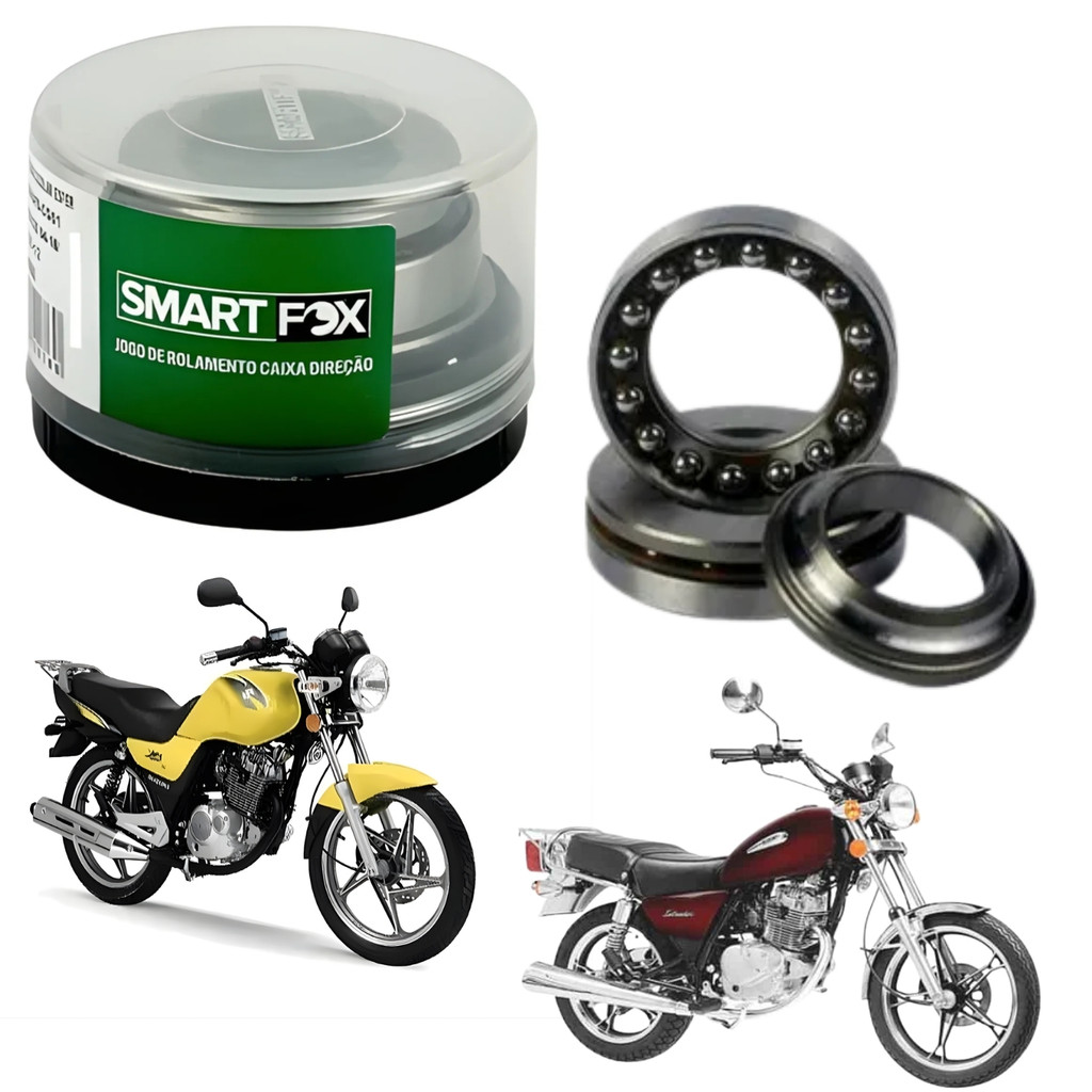 CAIXA DE DIREÇÃO COLAR ESFÉRICO COM ROLAMENTOS SMARTFOX SUZUKI YES 125 INTRUDER 125