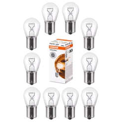 Caixa KIT 10 Lâmpadas Osram Original P21w 12V 21w BA15s