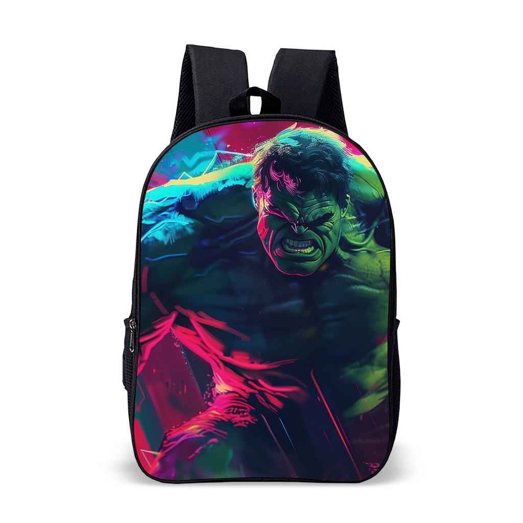 Mochila Escolar e Lancheira Simples Termica ou Peças Avulsa Infantil Menino Heroi Verde Forte Huck