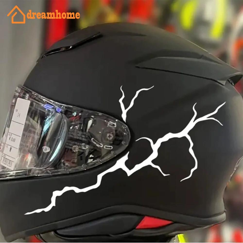 DREAMHOME Adesivos Refletivos Para Motocicleta , 2 Peças , 20x10cm , Faça Você Mesmo , Capacete De Moto ,-Brisa , Scoote