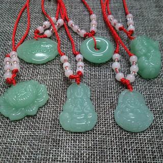 [Pingente Budista Jade Branco Tecido À Mão Colar Lotus Guanyin Buda Long Life Lock Lucky Necklace Tsg
