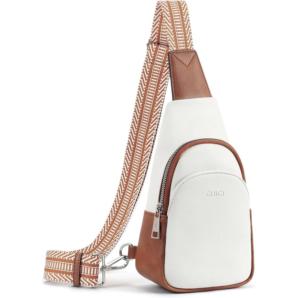 Bolsa Pequena CLUCI para Mulheres, Pochete de Couro Vegano, Bolsas Transversais para Mulheres, Presentes de Aniversário