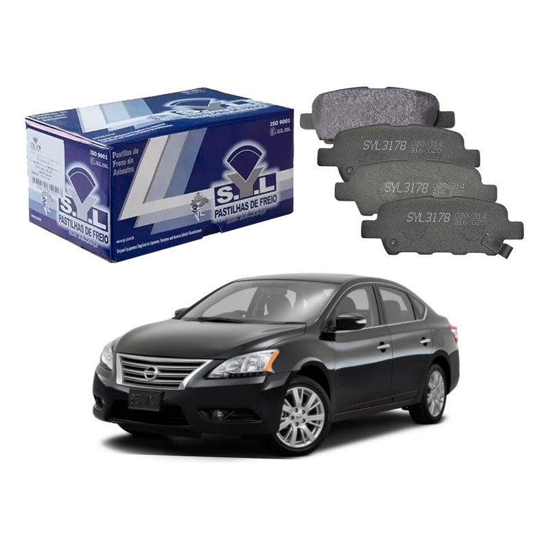 Pastilha Freio Traseira, Sentra 2.0 2014 A 2016