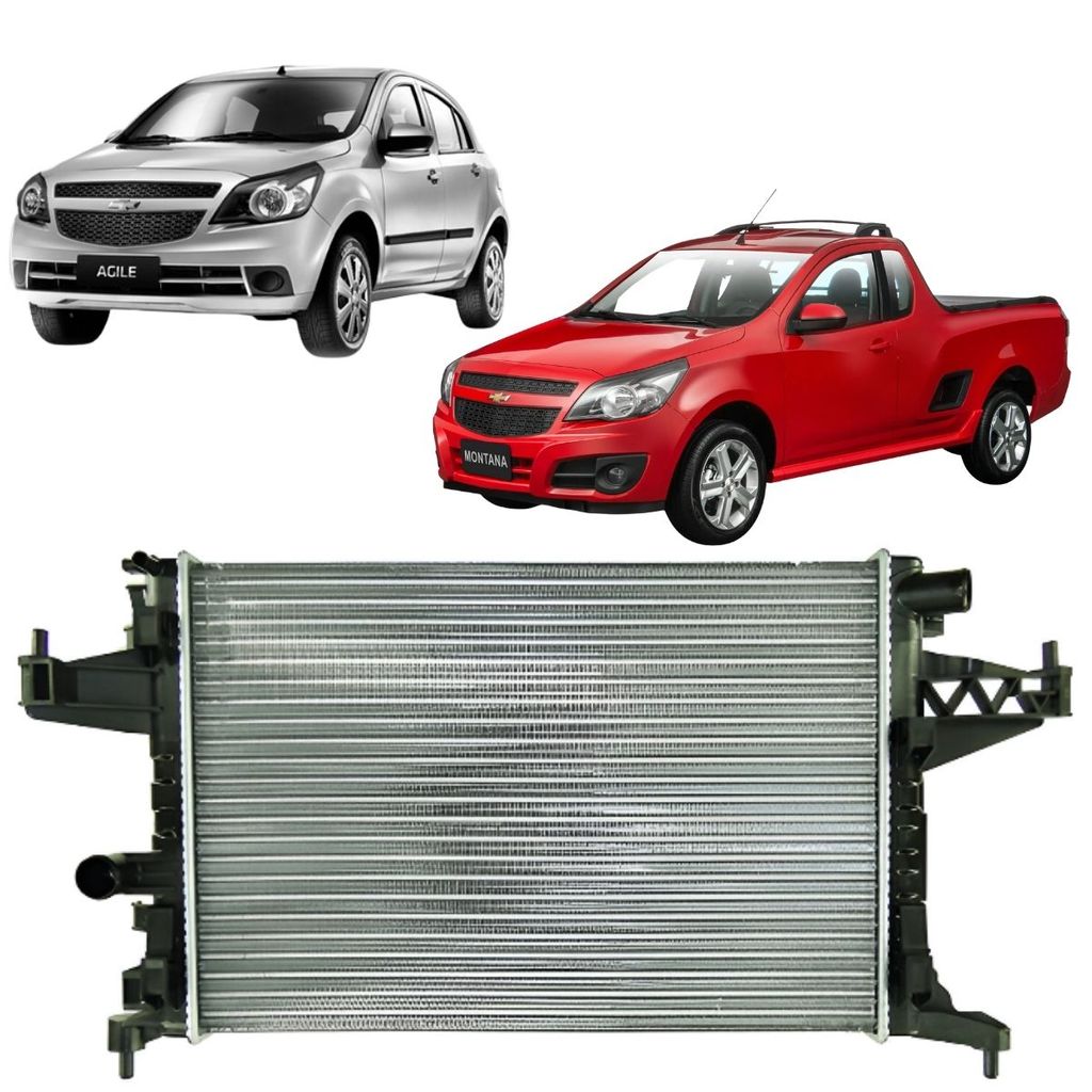 Radiador Gm Agile 1.4 8v Flex 2009 2010 2011 2012 2013 2014 em Oferta na Shopee