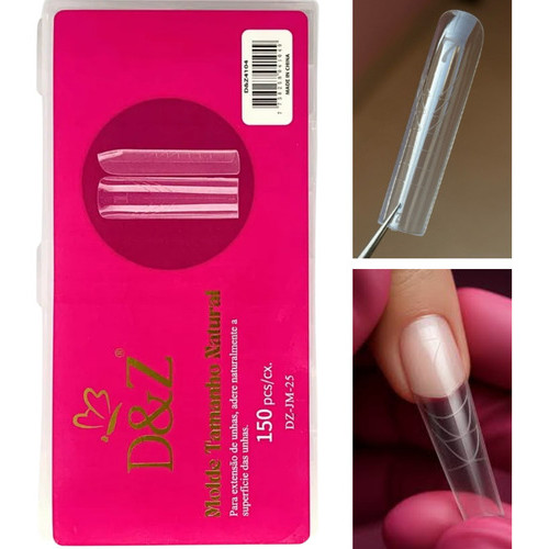 Molde F1 Da Gringa 0mm Zero Milimetros Quadrado Unha Gel Trasnparente em Oferta na Shopee