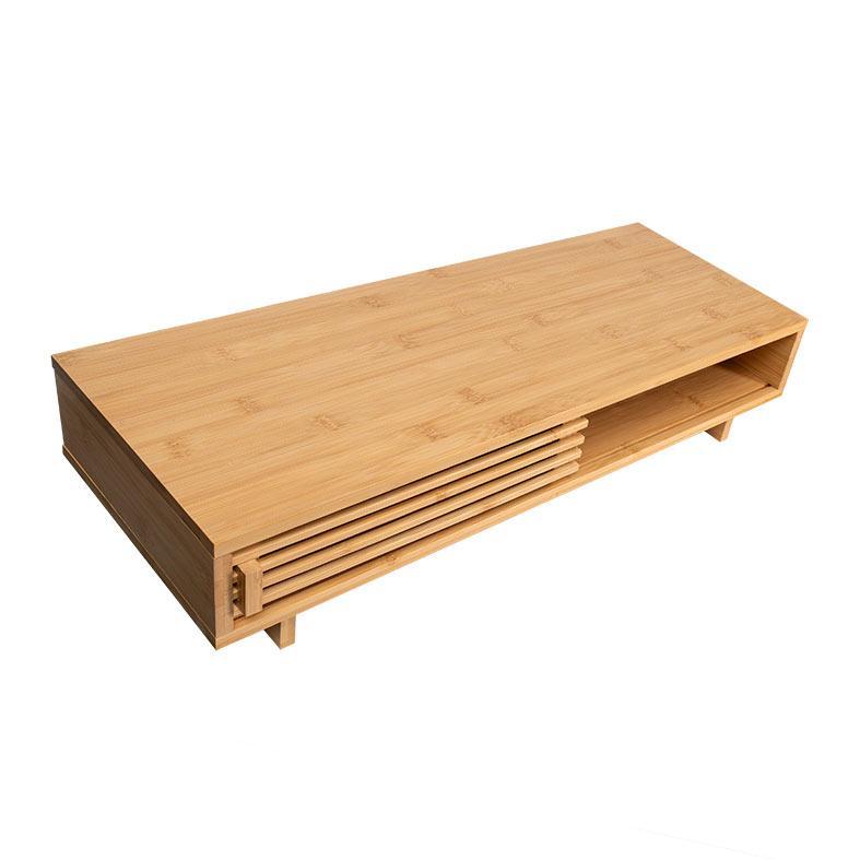 Base Para Monitor Zinnia, Com Elevacao e Organizador, Bambu, ZNO-MT1-NT