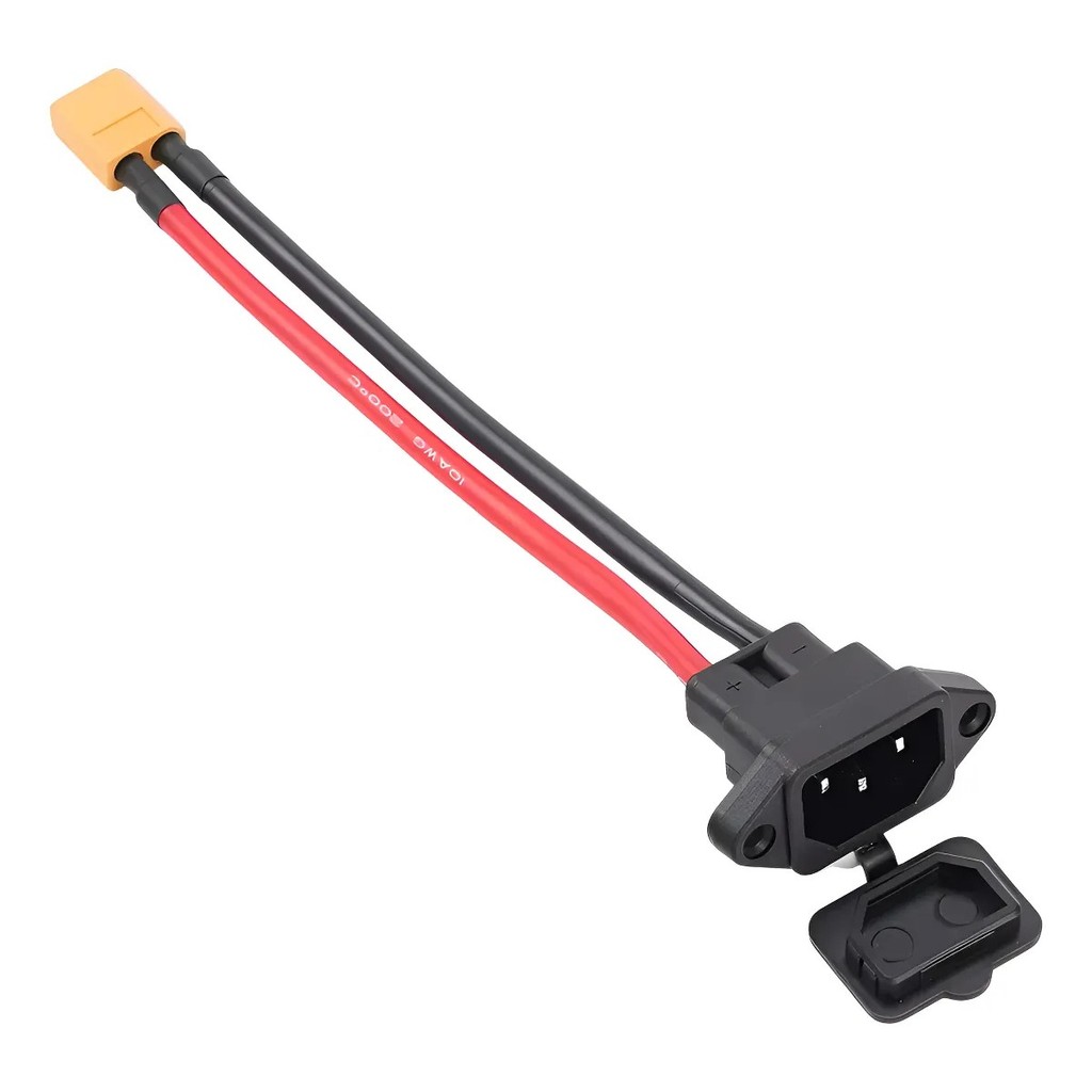 Conector De Bateria Xt90 Para Scooter Eletrica Citycoco Cor Preto