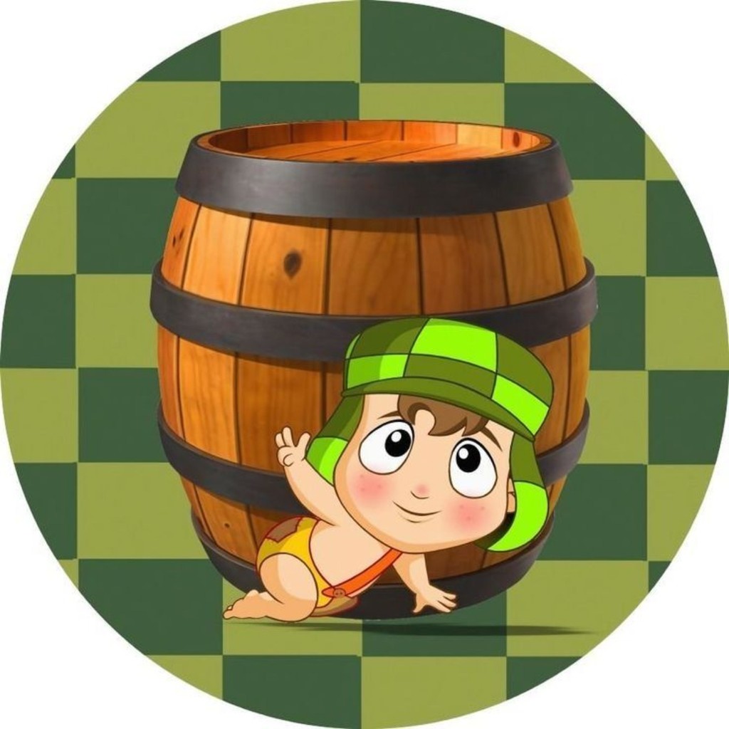 Capa Para Painel 50x50 150x150 Tema Menino do Barril Vila Divertida Professor Giraf Festa Infantil