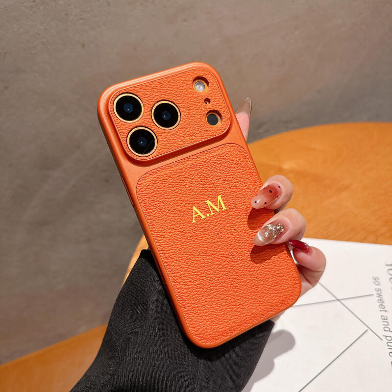 Instantaneamente Se Transforma Em 17 Pro Max , Letras De Nome Personalizadas Capa De Couro PU Para iPhone 17 16 15 14 13