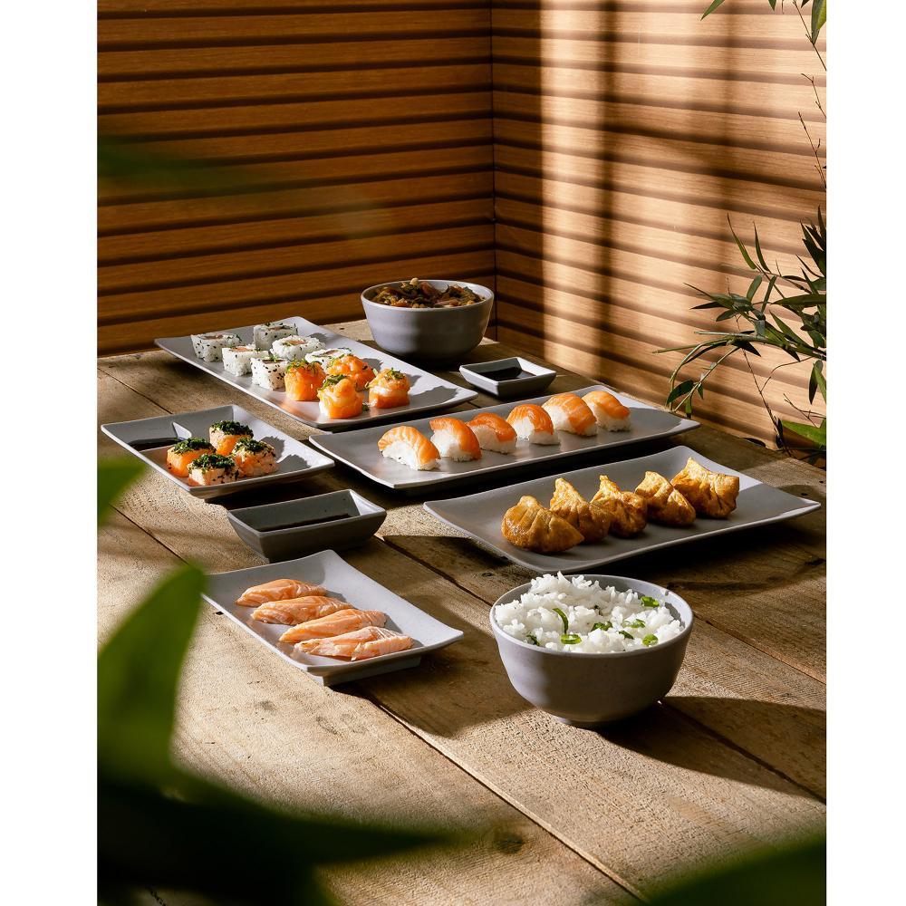 Travessa Retangular Lyor Tóquio de Melamina Granilite 24,5cm em Oferta na Shopee